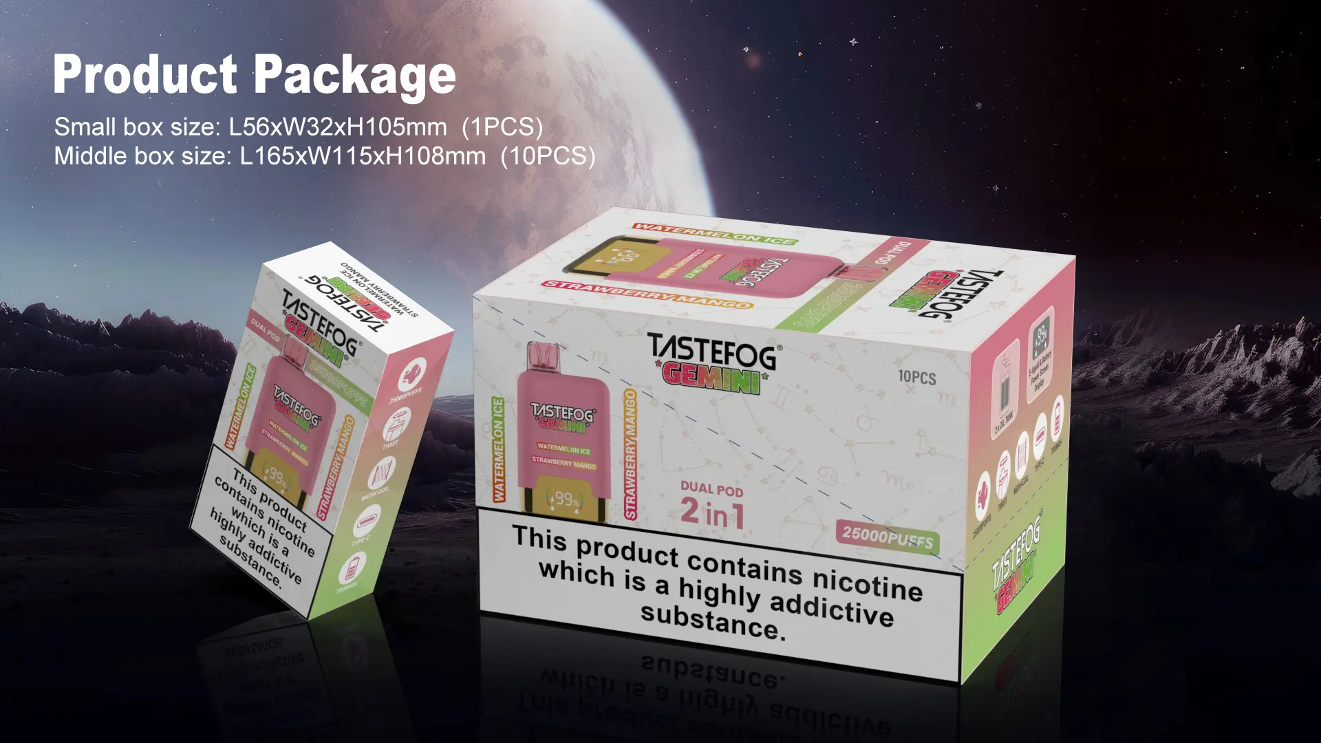 GEMINI 25000 Puffs Disposable Vape